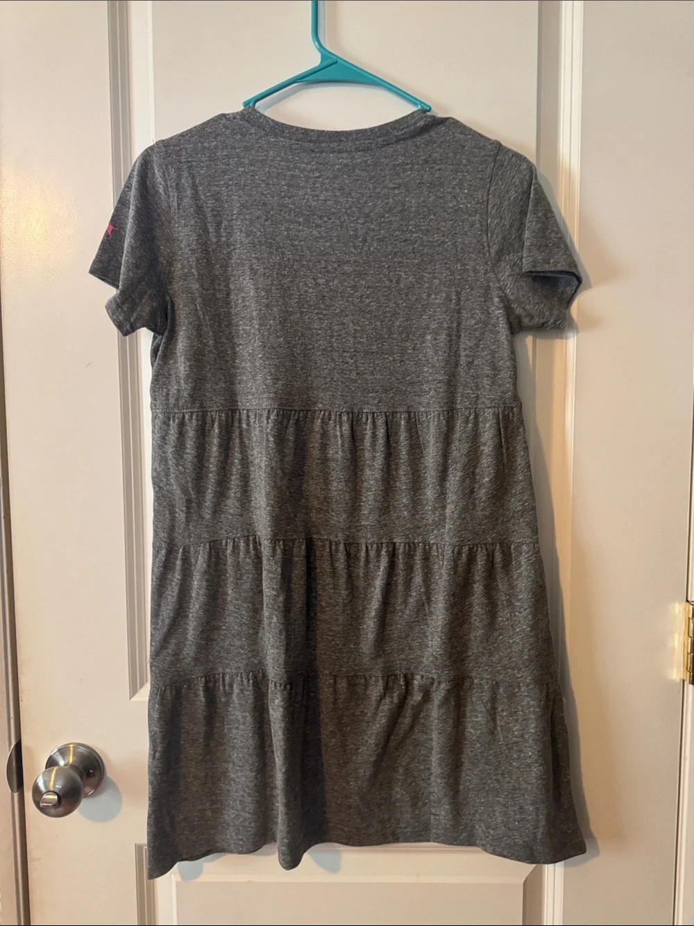 NWT girls XL The black Dog women/ big kids tiered gray dress